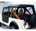 Picture of Jeep CJ7 Tigertop Soft w/Full Fabric Doors Clear Windows 76-86 Jeep CJ-7 Black Crush Kit Bestop