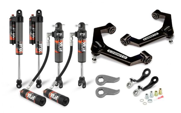 Picture of Cognito 3-Inch Elite Leveling Kit with Fox Elite 2.5 Reservoir Shocks for 20-22 Silverado/Sierra 2500/3500 2WD/4WD