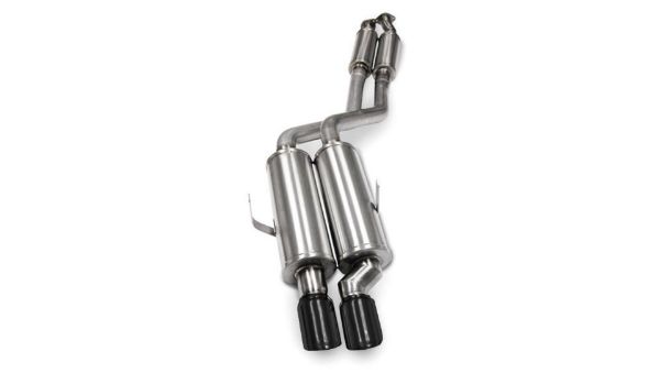 Picture of 2.25 Inch Cat-Back Sport Single Rear Exhaust 3.0 Inch Black Tips 1992-99 BMW 325/328/M3 E36 Stainless Steel Corsa Performance