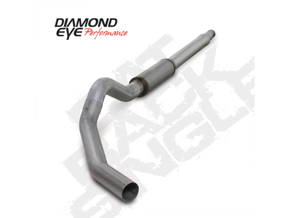 Picture of Cat Back Exhaust For 03-07 Ford F250/F350 Superduty 6.0L 5 Inch With Muffler Single Pass Aluminized Diamond Eye