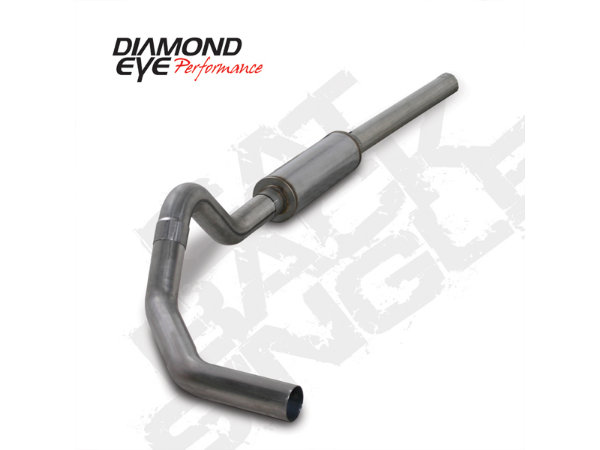 Picture of Cat Back Exhaust For 04.5-07.5 Dodge RAM 2500/3500 5.9L Cummins 4 Inch Pass With Muffler Stainless Diamond Eye