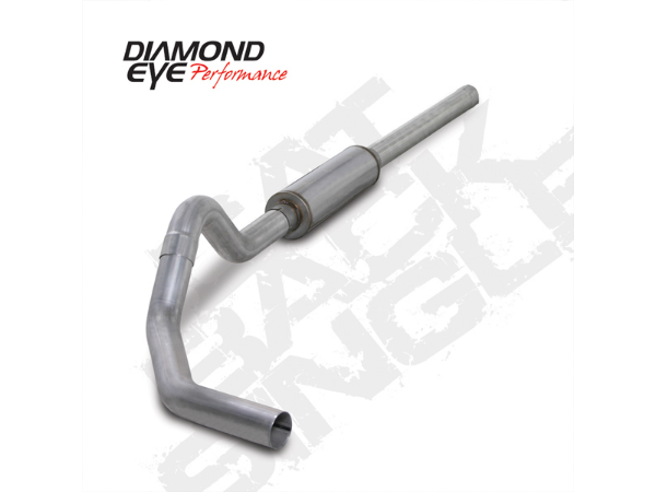 Picture of Cat Back Exhaust For 04.5-07.5 Dodge RAM 2500/3500 4 Inch Single Side With Muffler Aluminized Diamond Eye