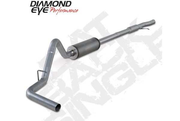 Picture of Cat Back Exhaust 2014 Silverado/Sierra 1500 4.8L And 5.3L V8 3 Inch Single In/Out Pass Stainless Diamond Eye