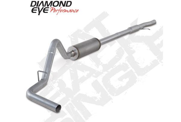 Picture of Cat Back Exhaust 2014 Silverado/Sierra 1500 4.8L And 5.3L V8 3 Inch Single In/Out Pass Aluminized Diamond Eye