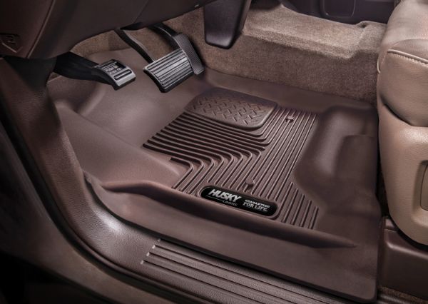 Picture of X-ACT Contour 2nd Seat Floor Liner Full Coverage 19-20 Silverado/GMC Sierra 1500/2500 HD/3500 HD Crew Cab Pickup Cocoa Husky Liners