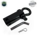 Picture of Receiver Mount Recovery Shackle 3/4 Inch 4.75 Ton With Dual Hole Black Universal Overland Vehicle Systems
