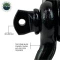 Picture of Receiver Mount Recovery Shackle 3/4 Inch 4.75 Ton With Dual Hole Black Universal Overland Vehicle Systems