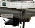 Picture of Awning Tent 270 Degree Passenger Side Dark Gray Cover With Black Cover Nomadic Overland Vehicle Systems