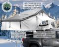 Picture of Roof Top Tent Extended 3 Person Roof Top Tent White Base/ Dark Gray Rain Fly Black Cover Nomadic Arctic Overland Vehicle Systems