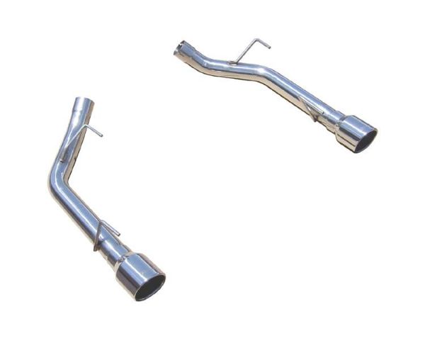 Picture of Axle Back System Split Rear Dual Exit Hardware Incl 2.5 in Intermediate Pipe And Tailpipe Natural 409 Stainless Steel Muffler Not Incl Black Tips Pypes Exhaust