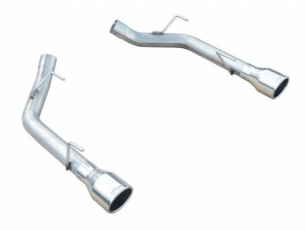 Picture of Axle Back System Split Rear Dual Exit Hardware Incl 2.5 in Intermediate Pipe And Tailpipe Natural 409 Stainless Steel Muffler Not Incl Polished Tips Pypes Exhaust