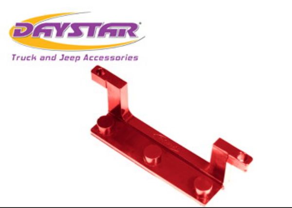 Picture of License Plate Bracket for Roller Fairlead Isolator Red Daystar