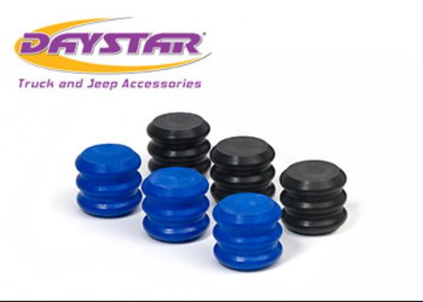 Picture of Stinger Bump Stop Rebuild Kit Includes 3 Black EVS Inserts and 3 Blue EVS Inserts Daystar