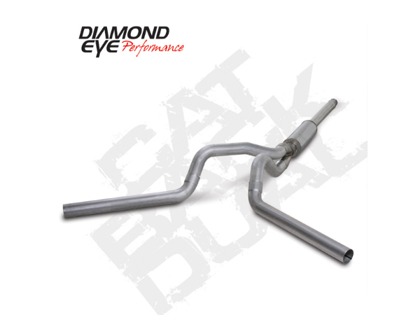 Picture of Cat Back Exhaust 94-97.5 Ford F250/F350 Superduty 4 Inch With Muffler Single/Dual Aluminum Diamond Eye