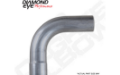 Picture of Exhaust Pipe Elbow 90 Degree L Bend 3 Inch Aluminized Performance Elbow Diamond Eye