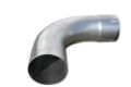 Picture of Exhaust Pipe Elbow 90 Degree L Bend 3 Inch Aluminized Performance Elbow Diamond Eye