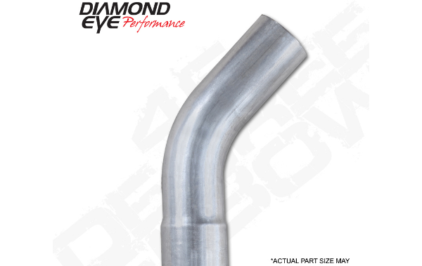 Picture of Exhaust Pipe Elbow 45 Degree 3.5 Inch Aluminized Performance Elbow Diamond Eye