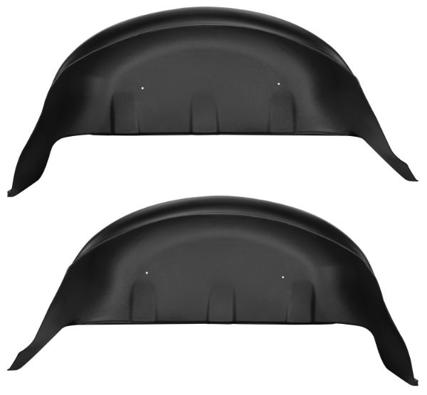 Picture of 17-18 Ford F-250 Super Duty, 17-18 Ford F-350 Super Duty Rear Wheel Well Guards Black Husky Liners