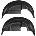 Picture of Rear Wheel Well Guards Pair 17-20 Ford F-150 Raptor Black Husky Liners