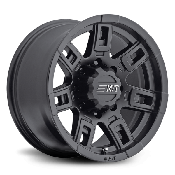 Picture of Sidebiter II 22X12 with 8X180 Bolt Pattern 5.250 Back Space Satin Black
