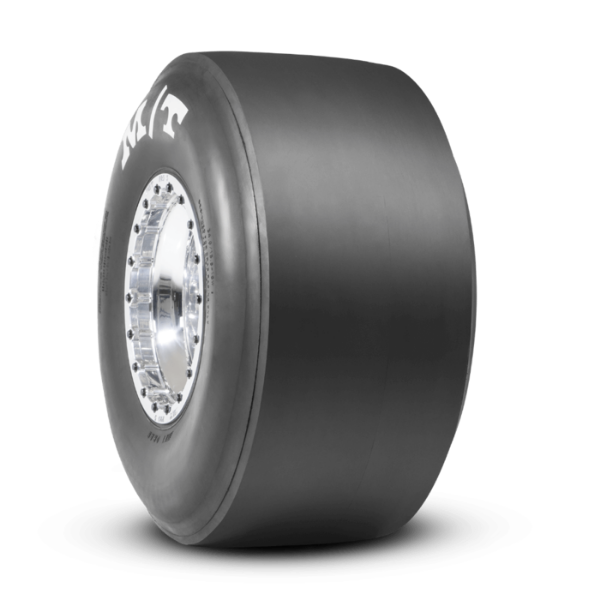 Picture of ET Drag 15.0 Inch 28.0/9.0-15 Painted White Letter Racing Bias Tire Mickey Thompson
