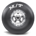 Picture of ET Drag 15.0 Inch 28.0/9.0-15 Painted White Letter Racing Bias Tire Mickey Thompson