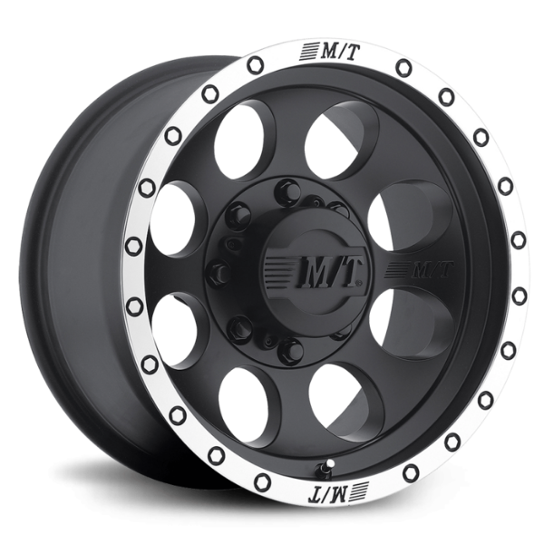 Picture of Classic Baja Lock 16X8 with 6X5.50 Bolt Pattern 4.500 Back Space Matte Black
