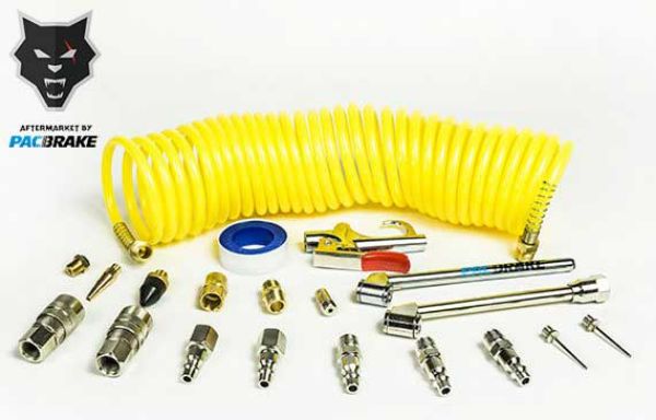 Picture of Air Tank Curly Hose and Accessory Kit 25 Foot Hose Pacbrake