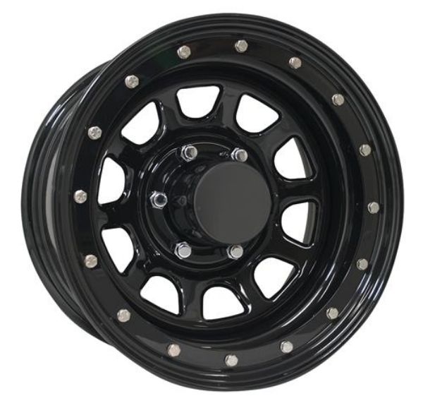 Picture of Series 252 Street Lock 16x10 with 6 on 5.5 Bolt Pattern Gloss Black Pro Comp Steel Wheels