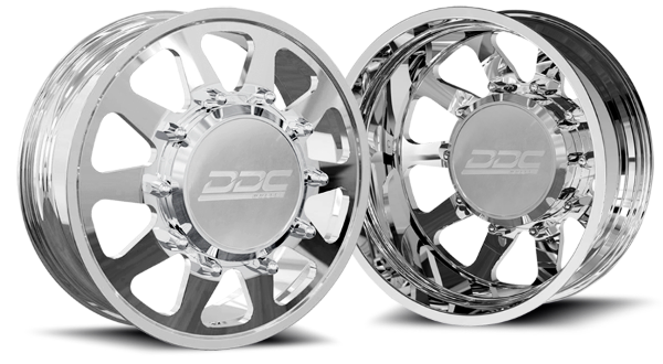 Picture of Dually Wheels The Ten Forged 20x8.25 10x225 Polished 05-10 Ford F-450/F-550 / 15-23 Dodge Ram 4500/5500 DDC Wheels