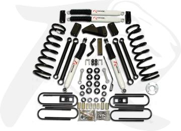 Ram 2500 4.5 Inch Front 2.5 Inch Rear Axle Forward Suspension System For 2009 Ram 2500 4WD Diesel/V10 Revtek
