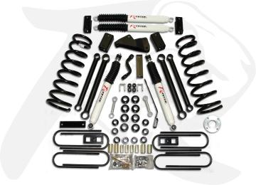 Ram 3500 6.0 Inch Front 4.0 Inch Rear Axle Forward Suspension System 2009 Ram 3500 4WD Diesel/V10 Revtek