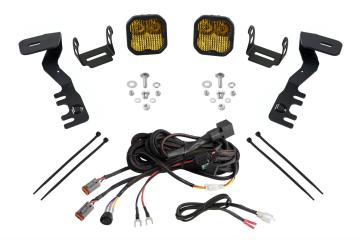 SS3 LED Ditch Light Kit for 2024-Present Toyota Tacoma, Pro Yellow Combo Diode Dynamics
