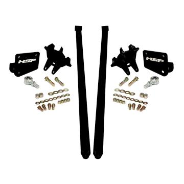 HSP Traction Bars For 2011-2017 Ford Powerstroke 6.7 Liter F250 F350 SRW Crew Cab Long Bed-Silk Stain Black