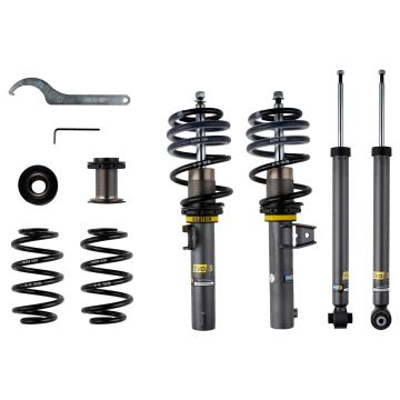 Suspension Kit Volkswagen e-Golf 2019-2015 Monotube/Twintube Front Lowered Height 20-35mm, up to 1090kg Axle Load Rear Lowered Height 10-30mm, up to 980kg Axle Load EVO S Bilstein
