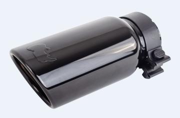 Black Chrome Stainless Steel Exhaust Tip 10 Inch Inlet Size: 2 3/4 Inch Outlet Size: 4.0 Inch Black Chrome Go Rhino