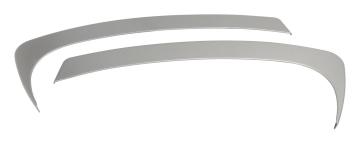 Center Dash Accents for 07-10 Jeep JK Wrangler, Set of 2, Plastic, Silver Finish RT Off Road