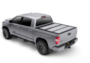 Tonneau Cover Fusion 2018-2019 Toyota Tundra 5 Foot 7 Inch Bed With Deck Rail System Calvary Blue UnderCover