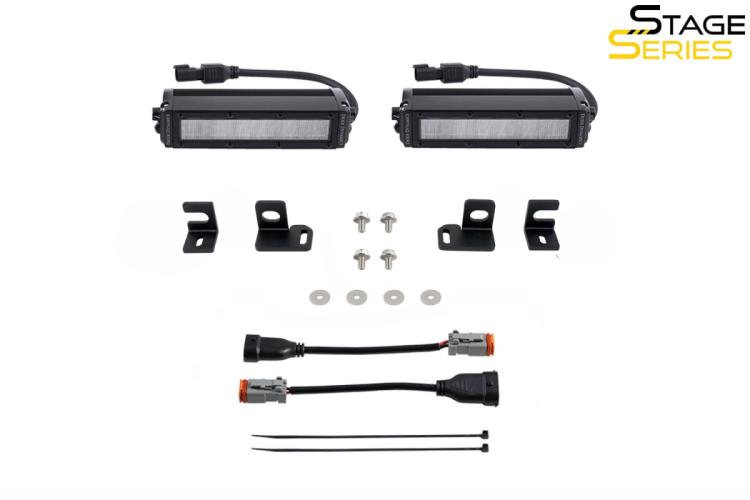 SS6 LED Fog Light Kit for 2024-Present Toyota Tacoma, White Wide Diode Dynamics