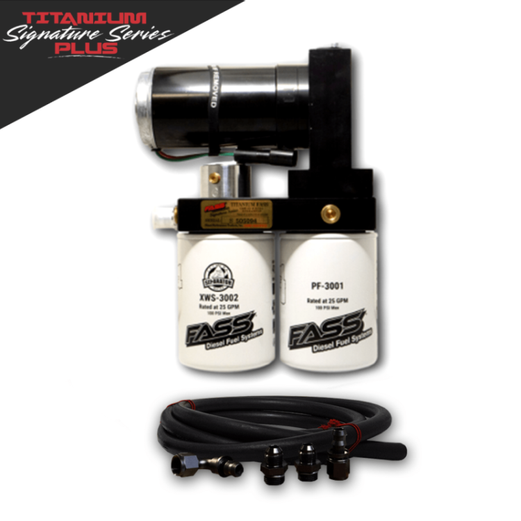 Titanium Signature Series Plus Fuel System for 2000-2005 Ford Excursion Powerstroke 6.0L and 7.3L (Stock-700hp) FASS