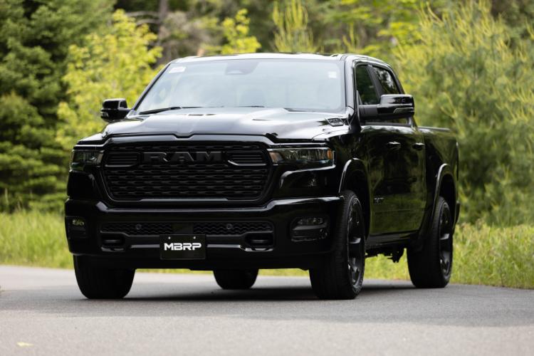 2025 Ram 1500 3.0L SST SO Armor BLK 3 inch Cat-back 2.5 Inch Dual Split Rear Exhaust with Black Tips MBRP
