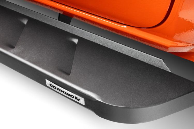 RB10 Running Boards With Mounting Brackets Textured Black 2019-2026 Ram 1500 Go Rhino