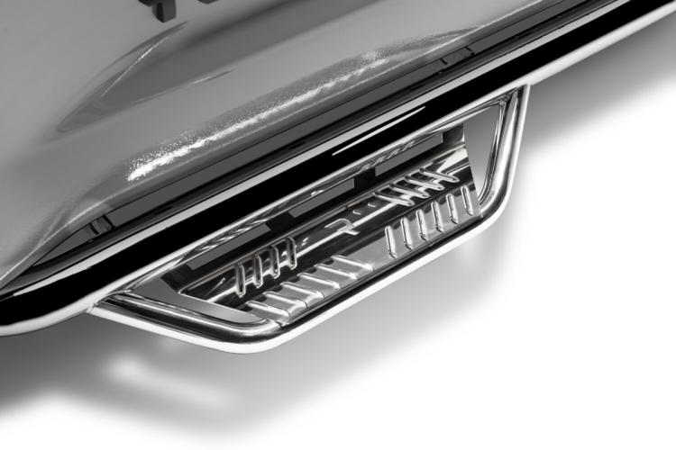 Podium Step SS Cab Length (2 Steps per Side) 3 Inch Main Tube Diameter 2015-2025 Chevy Colorado/GMC Canyon Crew Cab Polished Stainless NFab