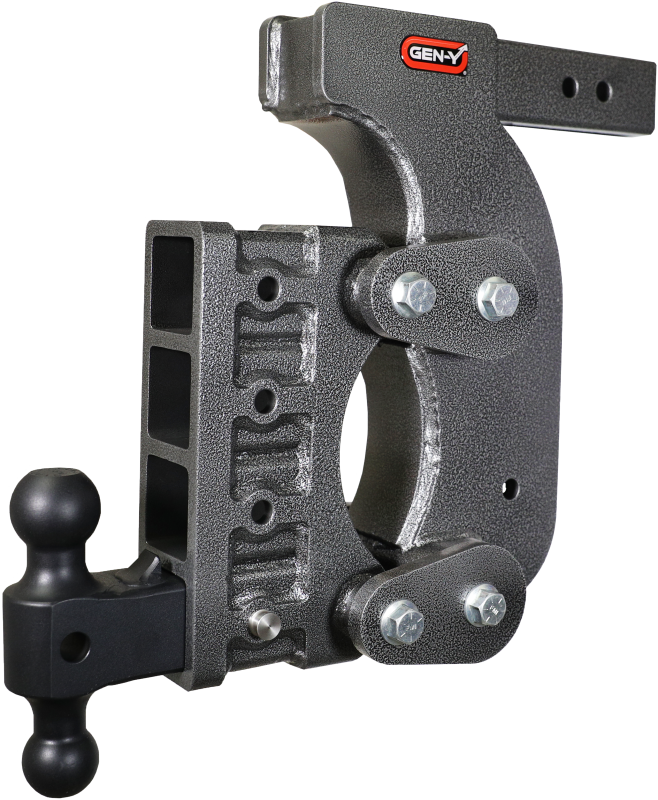The Boss Torsion Flex 2.5 Inch Receiver 15 Inch Drop 2.4K TW 21K Hitch &amp; GH-061 Dual-Ball &amp; GH-0101 Stabilizer Kit Gen Y Hitch
