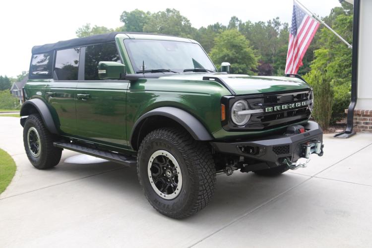 Freedom Front Bumper Base For 2021-2025 Ford Bronco Raptor Only Winch Mount Sensor Cutouts Bare Metal Bodyguard Bumpers