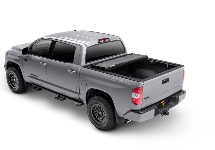 Tonneau Cover Fusion 2014-2021 Toyota Tundra 6 Foot 7 Inch Bed Without Deck Rail System Attitude Black UnderCover