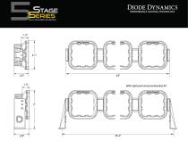 SS5 Sport Universal CrossLink 7-Pod Lightbar White Combo Diode Dynamics