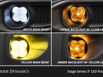 SS3 SAE/DOT Type Forester Fog Light Kit Cool White (6000K) Pro (36 watts) White SAE Fog Diode Dynamics