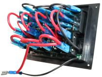 4-Switch Panel W/Lighted Breakers Black Bulldog Winch