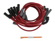 Super Conductor Spark Plug Wire Set Chevy Corvette, Lt1, V8, 92-97 For Use On Chevy Corvette, Lt1, V8, '92-'97, Red Jacket MSD Ignition